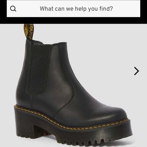 Dr Martens Air Wave Chelsea Leather Platform Boots
